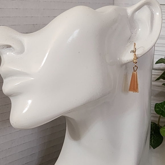 Unique Ivory Cord Multi Media Necklace AB Glass Earrings Set - Picture 9 of 13